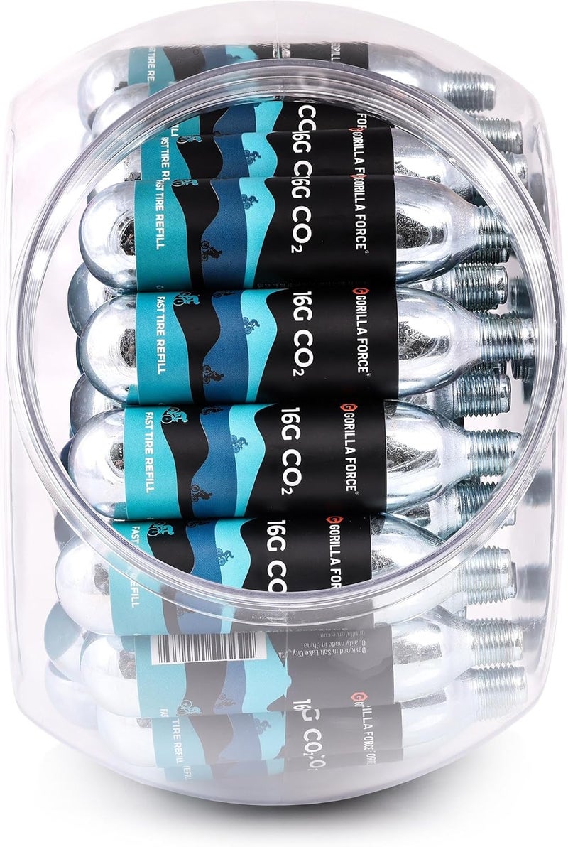Gorilla Force Threaded CO2 Cartridges, 16g for Bike Tire Inflators - Image 5